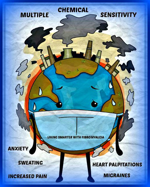 MCS or even milder allergy to environmental toxins can cause anxiety-like symptoms for those with fibromyalgia. This could lead to a misdiagnosis of psychological anxiety and unneeded drug treatment.