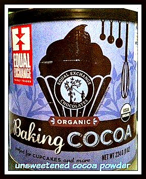 Raw, unsweetened cocoa powder