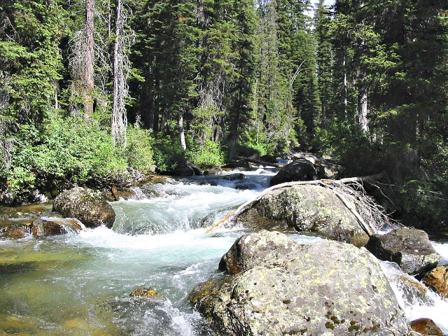 negative ions from a waterfall.