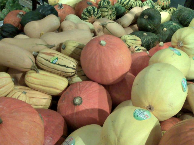 Organic winter squash. Especially spaghetti squash and delicata...yum, yum...